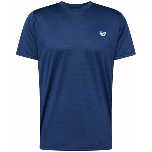 New Balance Tehnička sportska majica 'Essentials' tamno plava / srebrno siva