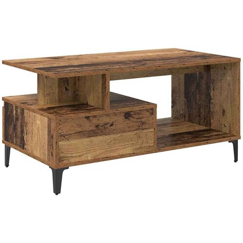 VidaXL Kava Stol Staro drvo 90 x 49 x 45 cm Konstruirano drvo Slike