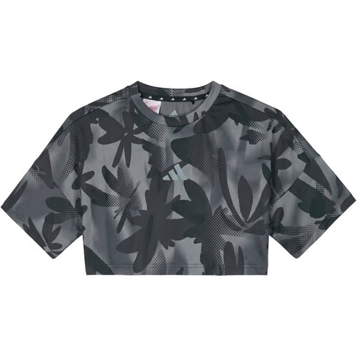 Adidas Majice s kratkimi rokavi SPORT ICONS ALLOVER PRINTED CROPPED T-Shirt Črna Slike