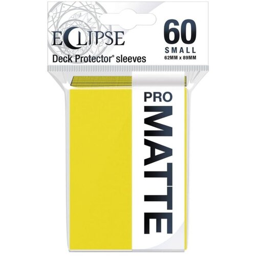 Ultra PRO Matte Eclipse Small Desk Protector Sleeves 60 - Lemon Yellow Cene