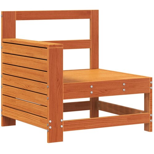  Vrtna sofa s naslonom za ruke smeđa 69x62x70,5 cm od borovine Slike