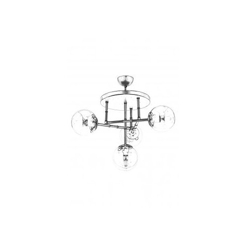 Opviq Luster AV-4331-4T-BSY, 40 cm, IP20, Crna i zlatna boja Slike