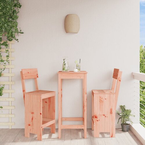 VidaXL Barski stolček 2 kosa 40x48,5x115,5 cm trden les douglas Slike