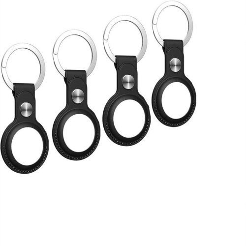 INF etui airtag z obeskom za ključe iz pu usnja, paket 4 kosov black, (21264778) Cene