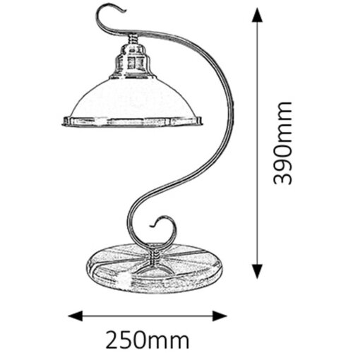 Rabalux elisett stona lampa E27 1x60W bronza Klasična rasveta AXZZ23M Slike