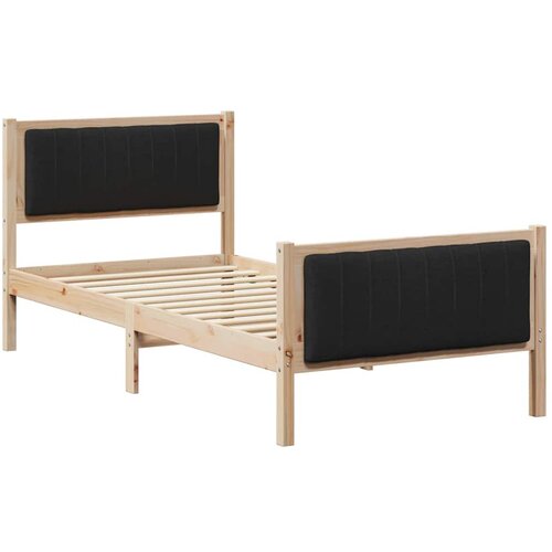 vidaXL Kovinska posteljna konstrukcija Rjava in črna 90 x 200 cm, (5000084155) Cene