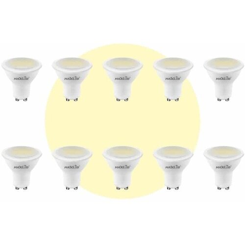 MAX-LED 10x led žarnica - sijalka gu10 7w (55w) 576 lm toplo bela 3000k Cene