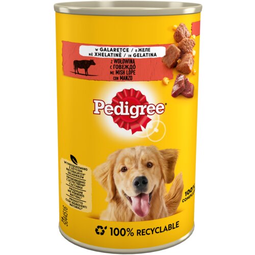 Pedigree Govedina v želeju - mokra hrana za pse - 400 g, (21419956) Cene