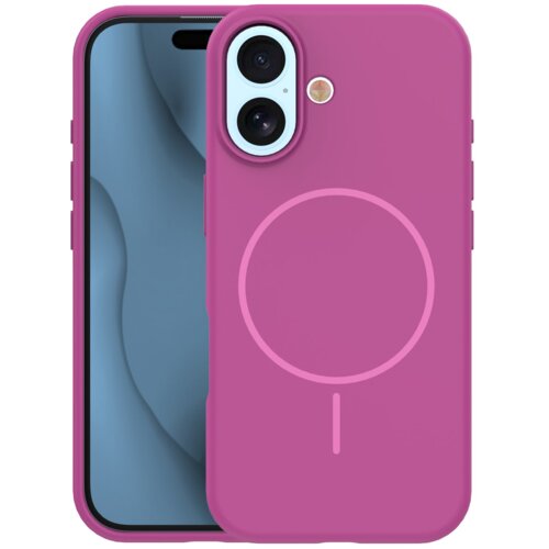 Onasi Mat Liquid silikonski ovitek z MagSafe za iPhone 17 - fuksija Cene
