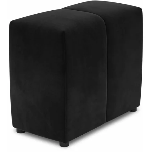 Cosmopolitan Design Črno žametno naslonjalo za modularni kavč Rome Velvet - Cosmopolitan Design