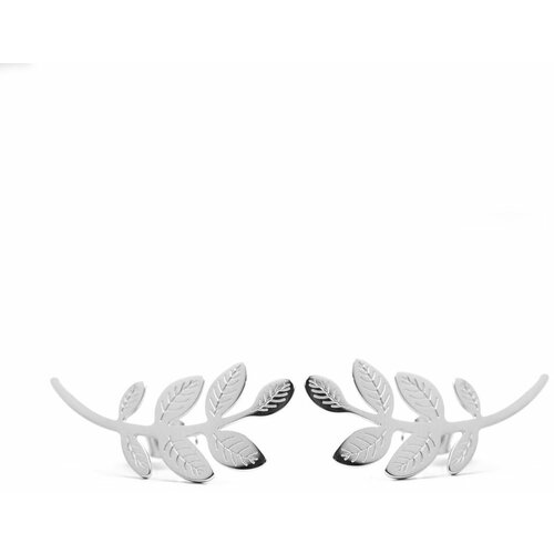 Vuch Earrings Leaves Silver Slike