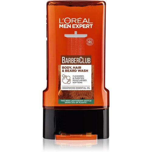 L´Oréal Paris Men Expert Barber Club gel za prhanje za moške za lase, brado in telo 300 ml Cene