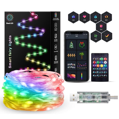INF Nizke LED luči z nadzorom aplikacije in spreminjanjem barv RGB 2000x1x1 cm, (21383638) Cene