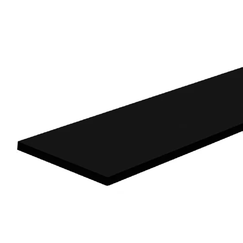Zidna polica (crna, d x š x d: 1.200 x 200 x 18 mm)