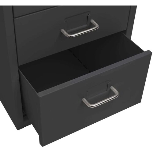 VidaXL mobilni ormarić za spise antracit 28 x 41 x 69 cm metalni Slike