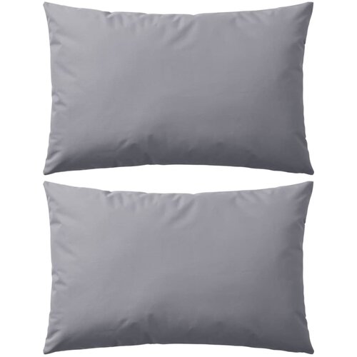 VidaXL Vrtni jastuci 2 kom 60 x 40 cm sivi Slike