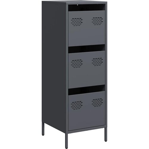 Maison Chic Visoka omara - Komoda - Predalnik antracitna 39x35x103,5 cm jeklo, (21717575) Slike