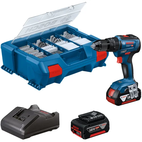 Bosch GSB 18V-55 06019H530A akumulatorski čekić 18 V 4.0 Ah li-ion bez četkica, uklj. 2 akumulatora, uklj. punjač, uklj. kofer, uklj. oprema