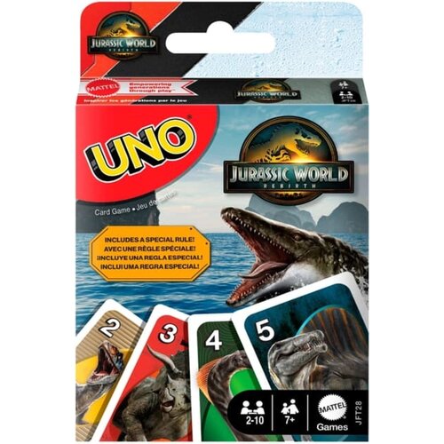 Mattel Games Preporod jurskega sveta UNO - 1 k. Slike