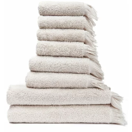 Bonami Selection Set s 6 krem manjih i 6 većih ručnika od 100% pamuka