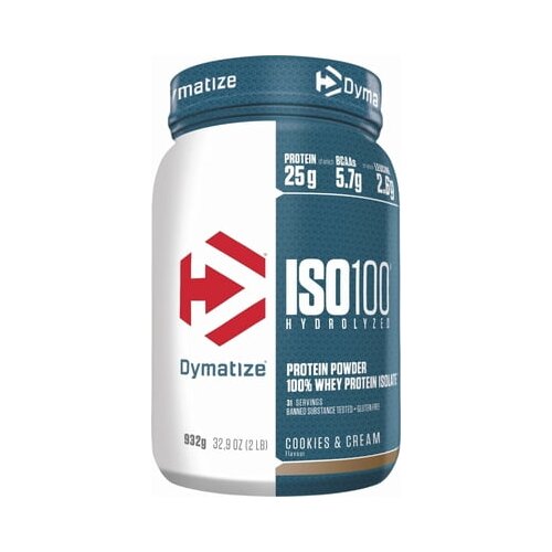 Dymatize ISO 100 hidrolizirani izolat proteina sirutke, 932 g - Cookies & Cream Cijene