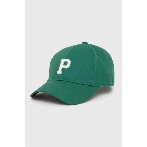 PepeJeans Pamučna kapa sa šiltom NOAH JR boja: zelena, s aplikacijom
