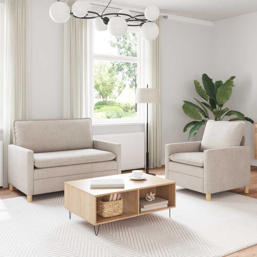  Set sofe 2 pcs Krem Poliester Cene