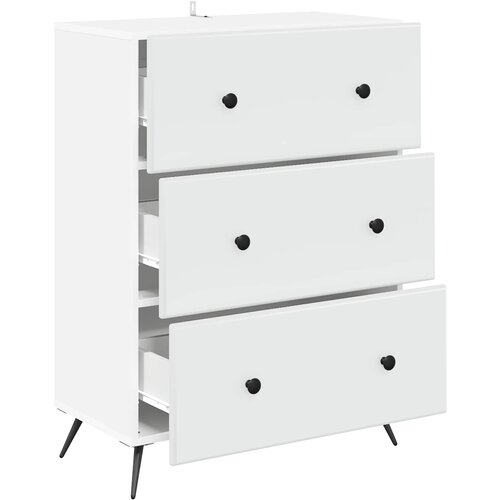  Ormar s ladicama Bijela 66 x 34,5 x 90 cm Konstruirano drvo Slike