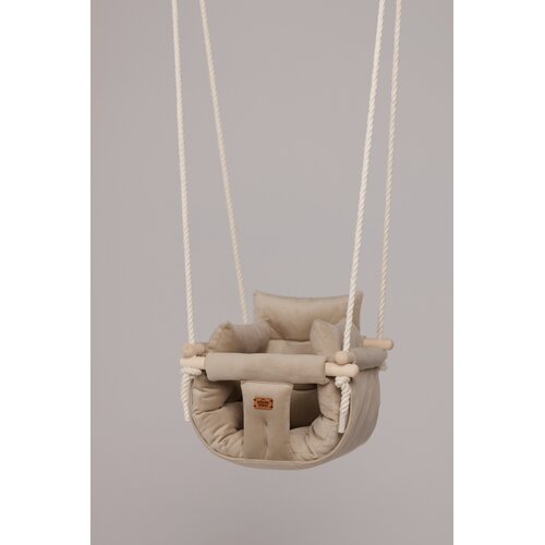 Bohome Design Sobna ljulja&amp;scaron;ka za bebe Luxury Cappuccino, Krem Slike