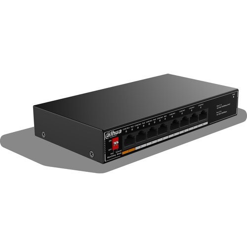 Dahua Technology PoE SG1008LP Unmanaged Gigabit Ethernet (10 /100 /1000) Power over Ethernet (PoE) Black Slike