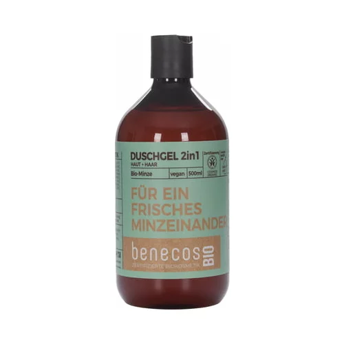 Benecos benecosbio 2u1 gel za tuširanje "osvježavajuća menta" - 500 ml