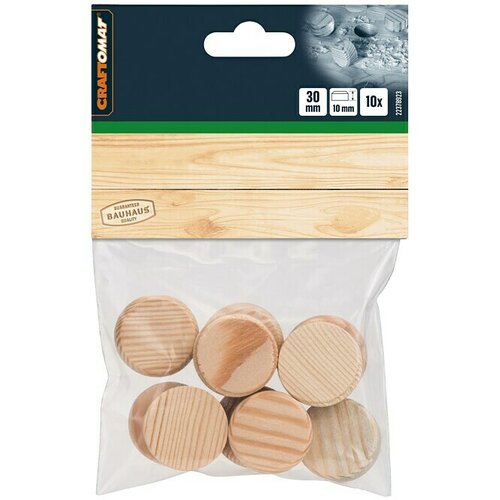 CRAFTOMAT Drveni čep (Promjer: 30 mm, 10 Kom.) Slike