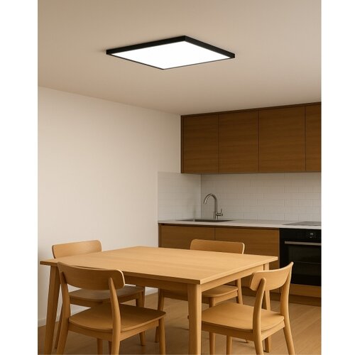  LED stropno svetlo LED/40W/230V 3000/4000/6500K 50x50 cm crno Slike