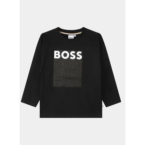Boss Bluza J25O75 D Črna Loose Fit