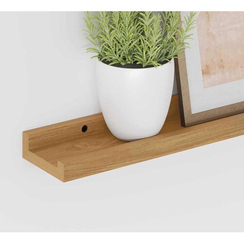  Polica na zidu 4 pcs Smeđa 40 x 9 x 3 cm Konstruirano drvo Slike