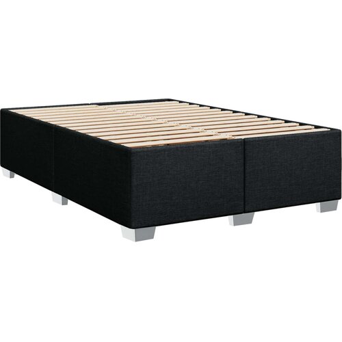  Krevet s box springom, madracem i LED-om Crna 140 x 200 cm Slike