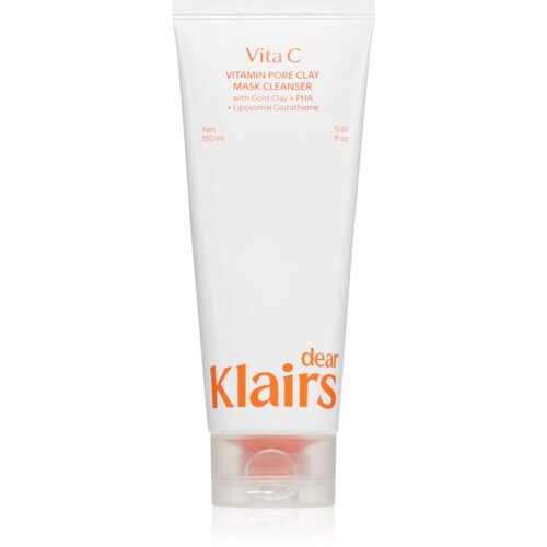 Dear, Klairs Vitamin Pore Clay Mask Cleanser vlažilna čistilna pena za osvetlitev kože 150 ml Slike