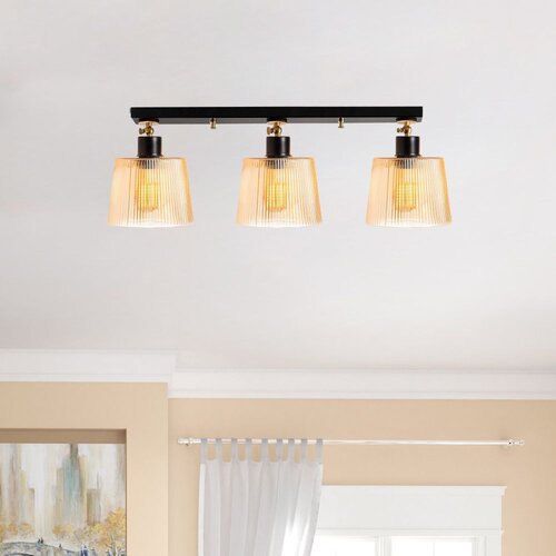 Opviq Luster Kemer-N-267, 68 cm, 3xE27 s, Crna Cene