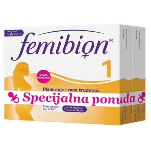 Femibion 1, 28 film tableta duo pack Cene