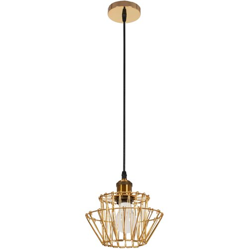 Toolight Viseća stropna svjetiljka APP942-1CP Set zlatna 36 cm Slike