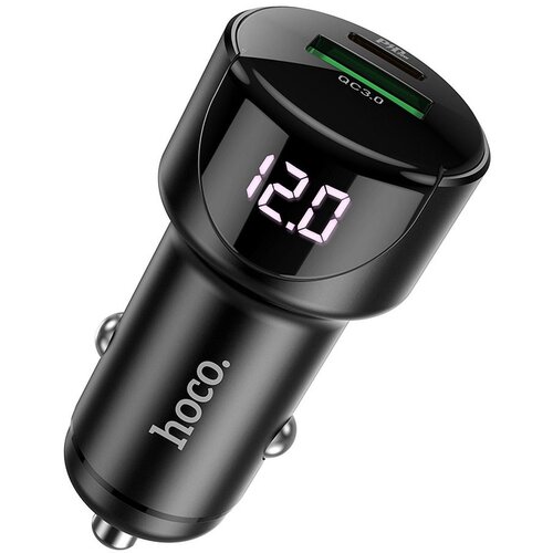  Auto punjac HOCO. Z42 USB QC3.0 + PD20W LED light crni Cene
