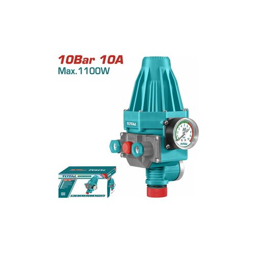 Total Avtomatsko elektronsko stikalo za uravnavanje tlaka vode 10Bar/10A, manometer (TWPS102) Slike