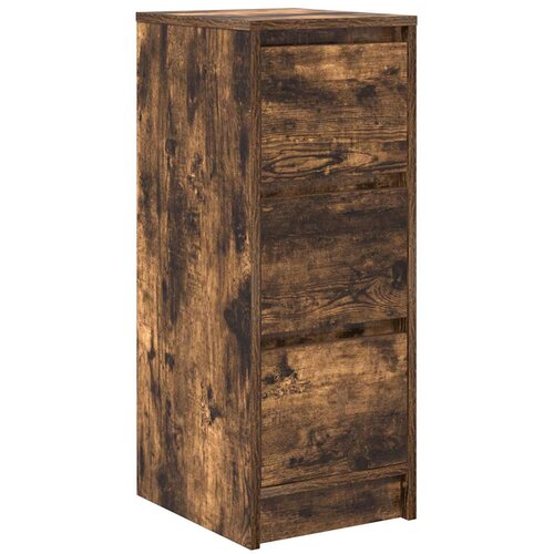  Komoda boja dimljenog hrasta 29,5x34x76 cm konstruirano drvo Slike