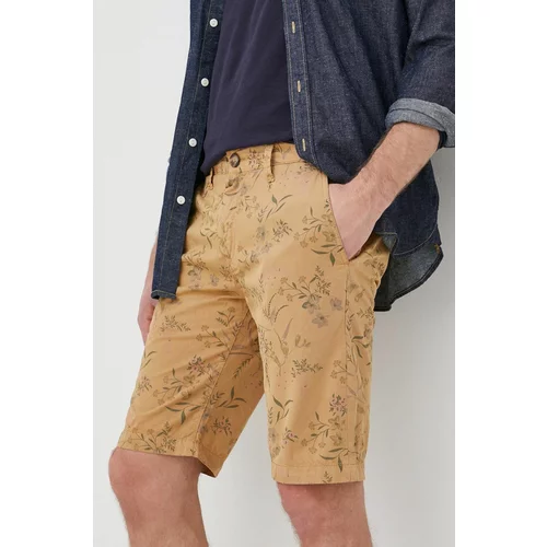 Pepe Jeans Pamučne kratke hlače Mc Queen Short Garden za muškarce, boja: bež