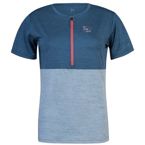 HANNAH Women&amp;#039;s sports T-shirt BERRY india ink mel/pearl blue mel Slike