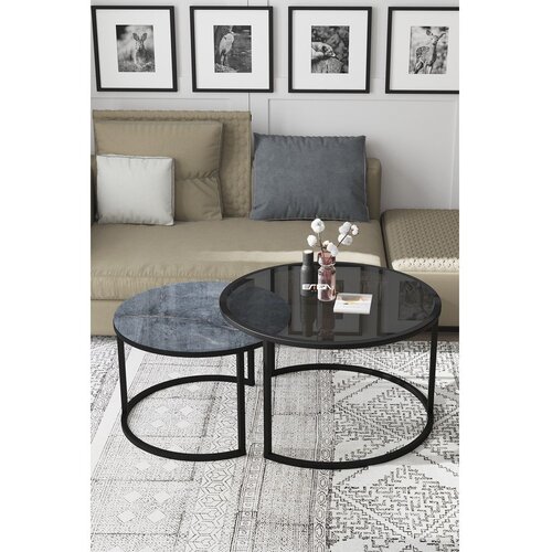 Woody Fashion bora - fume, marble, anthracite fumemarbleanthracite coffee table Cene