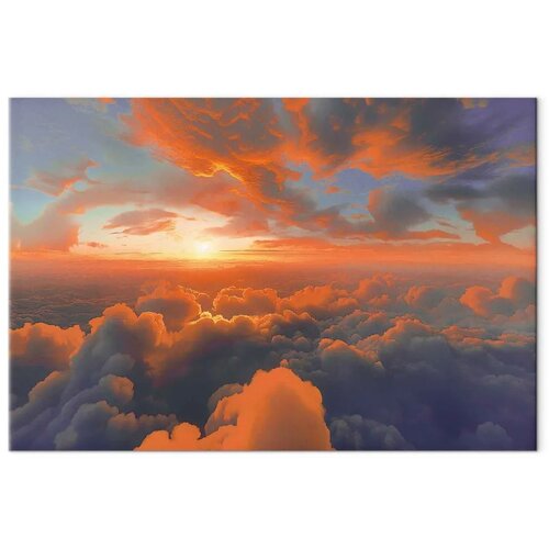  Slika - When Dawn Tickles the Clouds: A Spectacle of Colors on the Morning Sky 120x80 Cene