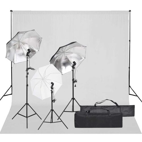  Oprema za fotografski studio sa setom svjetala i pozadinom Slike