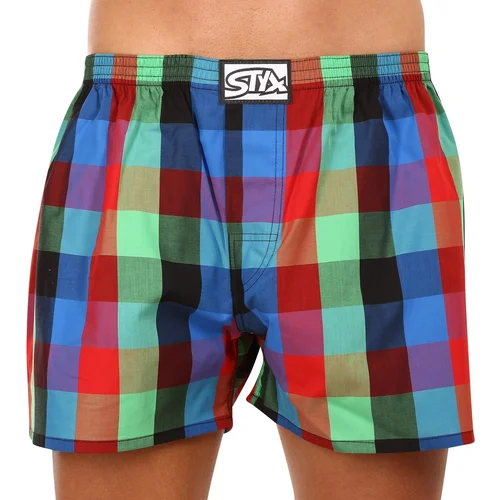 STYX Men's shorts classic rubber oversize multicolor