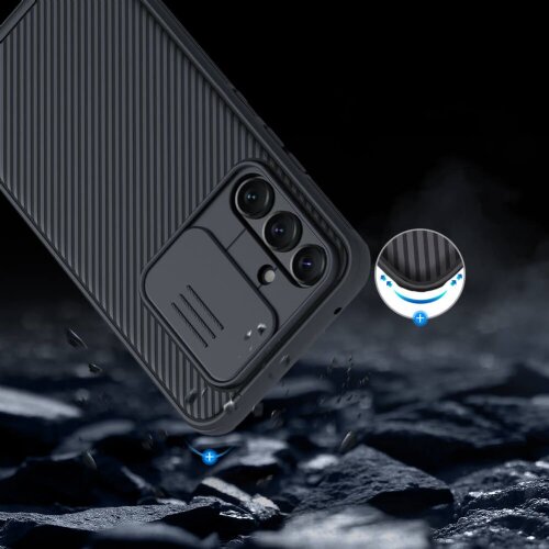 Nillkin CamShield Pro (PC + TPU) za&amp;scaron;čita za Samsung Galaxy A54 - črna Slike